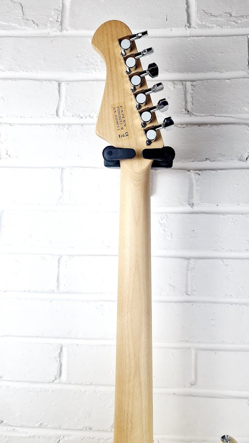 FAZLEY CUSTOM SERIES FTD182 TIGER STRIPE YELLOW ELECTRIC GUITAR