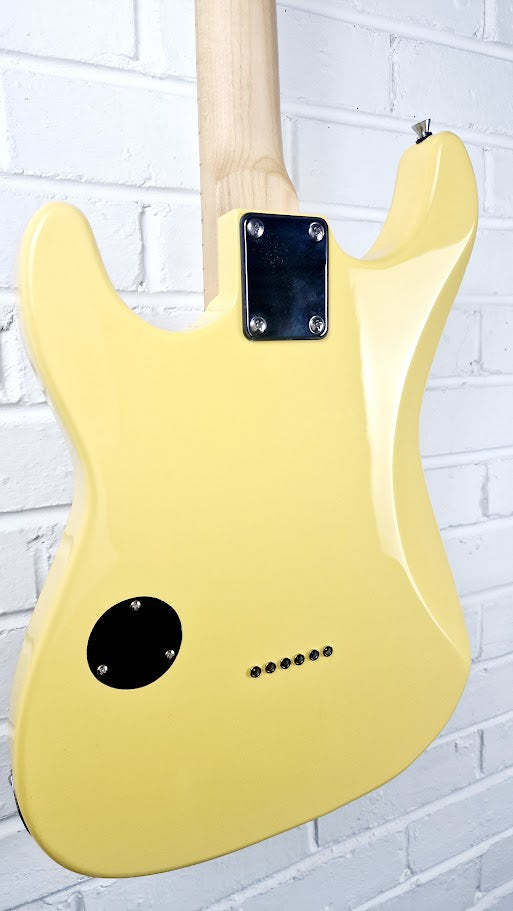 FAZLEY CUSTOM SERIES FTD182 TIGER STRIPE YELLOW ELECTRIC GUITAR