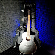 HUDSON HF120 ACE BLK ELECTRO ACOUSTIC GUITAR + HARD CASE