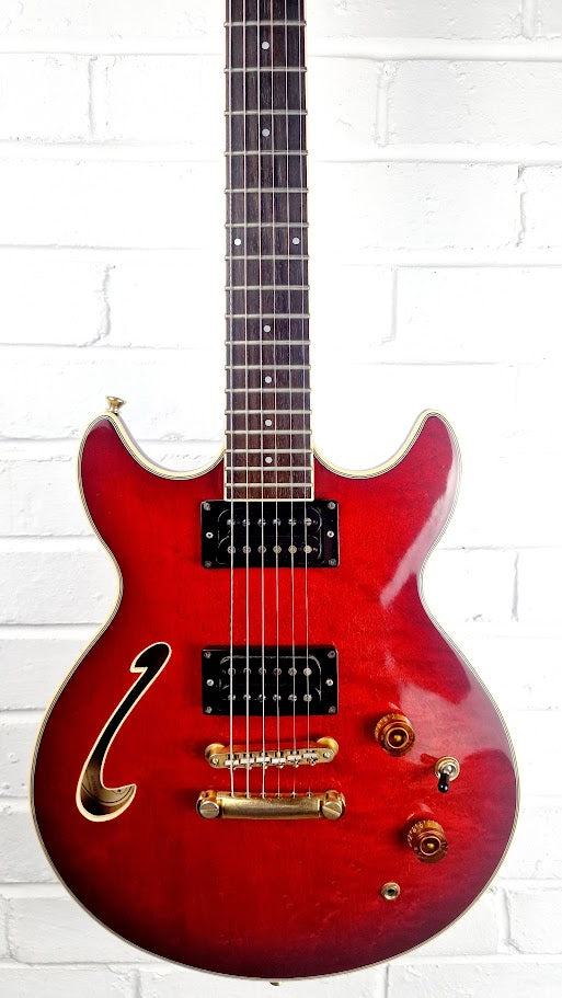 WASHBURN HB50 SEMI HOLLOW RED ELECTRIC GUITAR