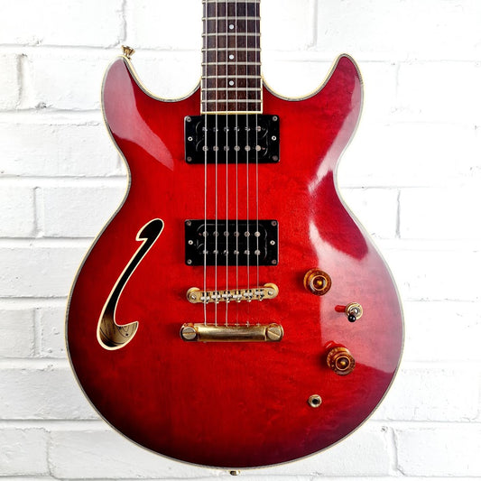 WASHBURN HB50 SEMI HOLLOW RED ELECTRIC GUITAR
