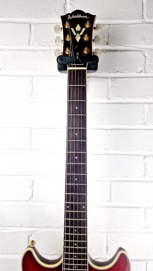 WASHBURN HB50 SEMI HOLLOW RED ELECTRIC GUITAR