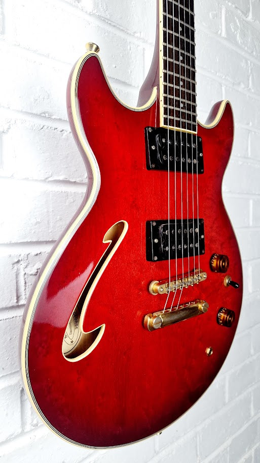 WASHBURN HB50 SEMI HOLLOW RED ELECTRIC GUITAR