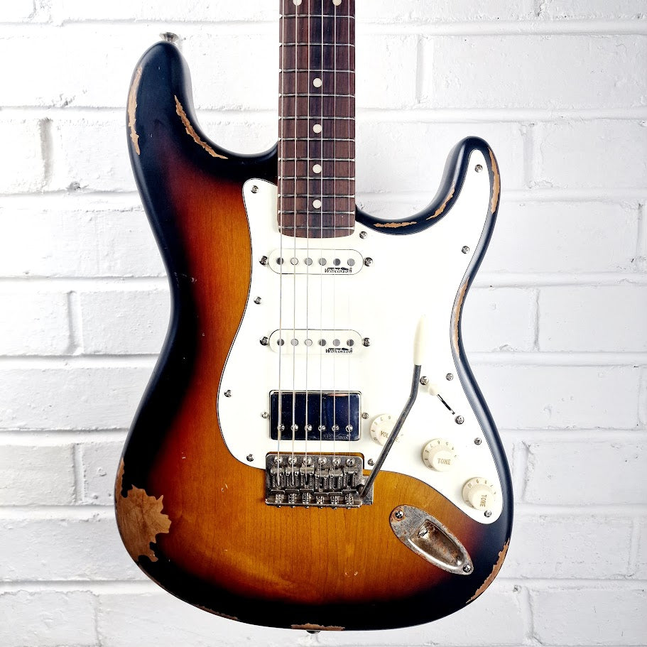 VINTAGE V6 PAUL ROSE ROAD WORN SUNBURST STRATOCASTER ELECTRIC GUITAR