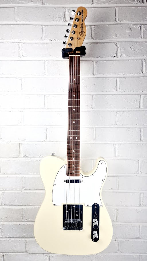 SQUIER BY FENDER AFFINITY SERIES OLYMPIC WHITE TELECASTER ELECTRIC GUITAR