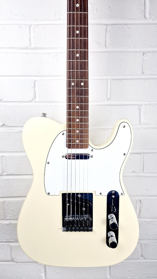 SQUIER BY FENDER AFFINITY SERIES OLYMPIC WHITE TELECASTER ELECTRIC GUITAR