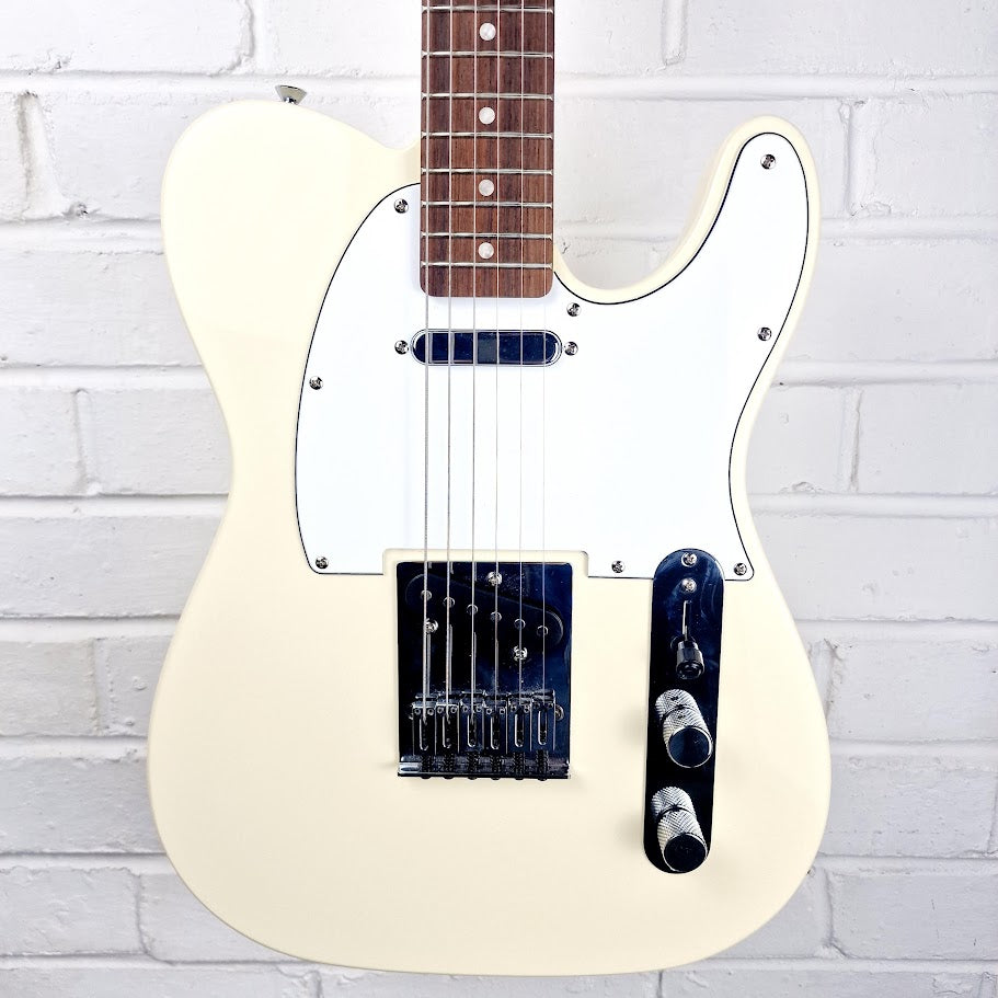 SQUIER BY FENDER AFFINITY SERIES OLYMPIC WHITE TELECASTER ELECTRIC GUITAR