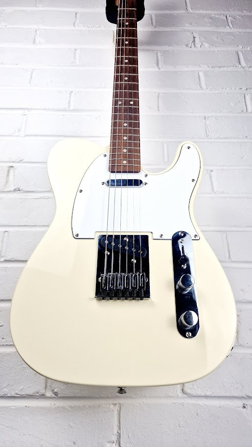 SQUIER BY FENDER AFFINITY SERIES OLYMPIC WHITE TELECASTER ELECTRIC GUITAR