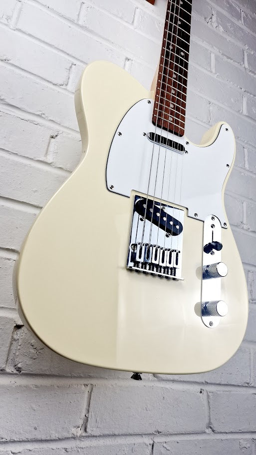 SQUIER BY FENDER AFFINITY SERIES OLYMPIC WHITE TELECASTER ELECTRIC GUITAR