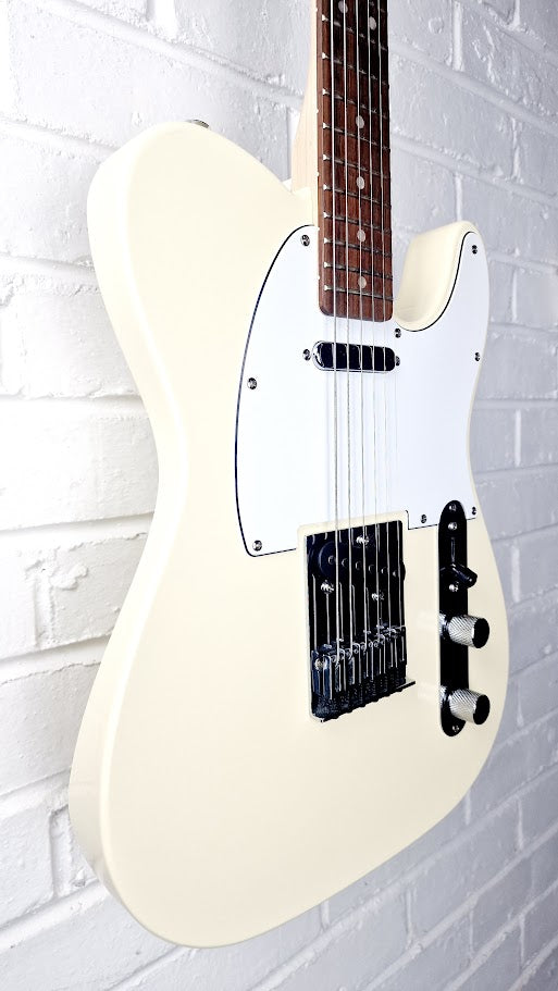 SQUIER BY FENDER AFFINITY SERIES OLYMPIC WHITE TELECASTER ELECTRIC GUITAR