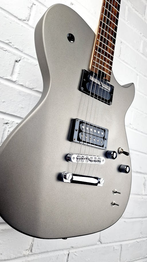 CORT META SERIES MBM-1 SUSTAINIAC STARLIGHT SILVER ELECTRIC GUITAR