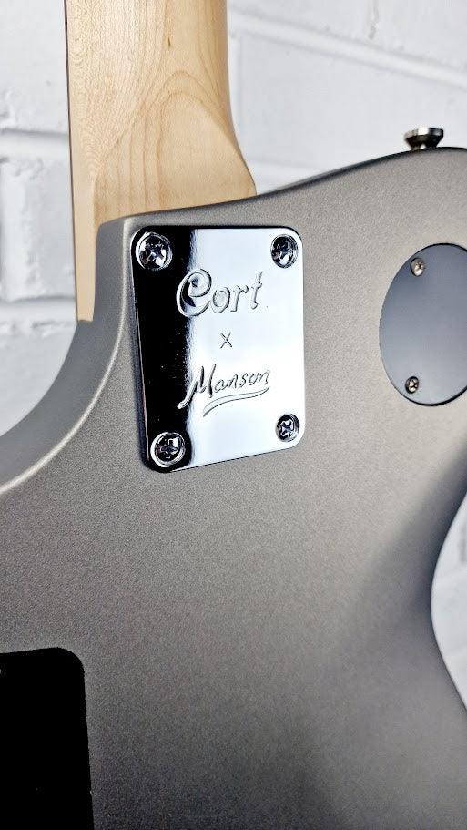 CORT META SERIES MBM-1 SUSTAINIAC STARLIGHT SILVER ELECTRIC GUITAR