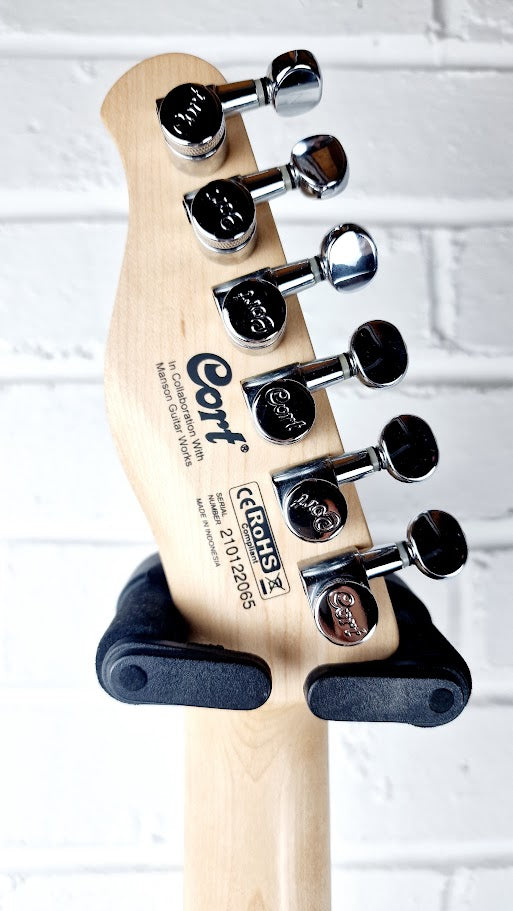 CORT META SERIES MBM-1 SUSTAINIAC STARLIGHT SILVER ELECTRIC GUITAR