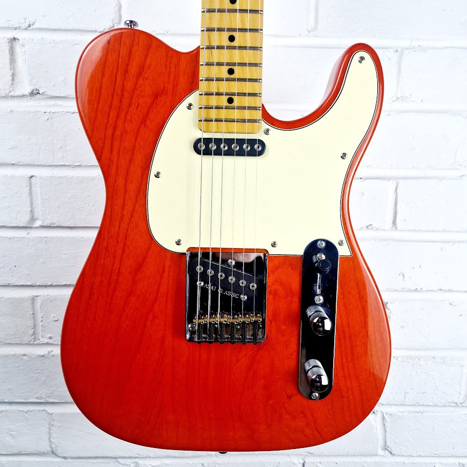 G&L ASAT TRIBUTE CLASSIC CLEAR ORANGE ELECTRIC GUITAR