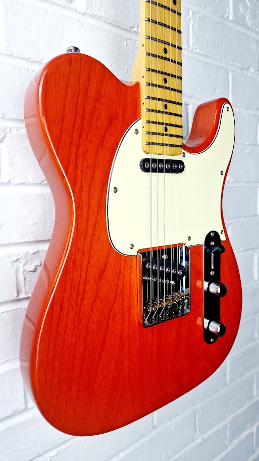 G&L ASAT TRIBUTE CLASSIC CLEAR ORANGE ELECTRIC GUITAR