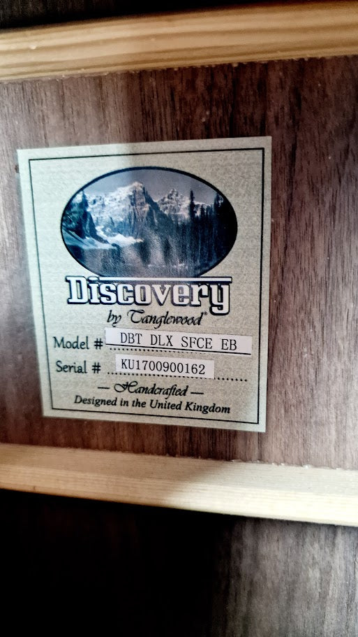 TANGLEWOOD DBT DLX SFCE EB ELECTRO ACOUSTIC GUITAR + CASE