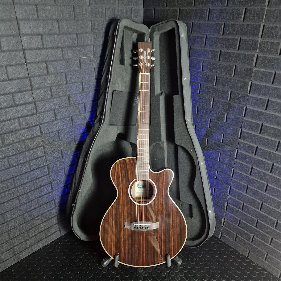 TANGLEWOOD DBT DLX SFCE EB ELECTRO ACOUSTIC GUITAR + CASE