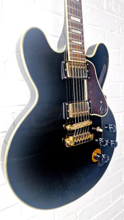 EPIPHONE BB KING LUCILLE EBONY ELECTRIC GUITAR + HARD CASE