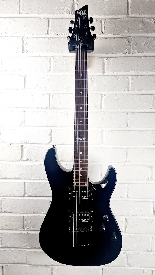 SCHECTER SUNSET SGR GLOSS BLACK ELECTRIC GUITAR