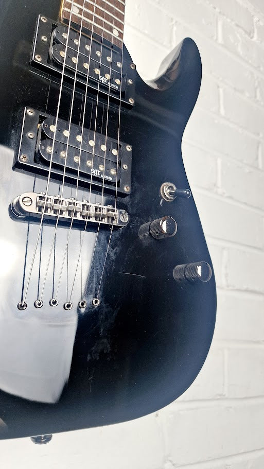 SCHECTER SUNSET SGR GLOSS BLACK ELECTRIC GUITAR