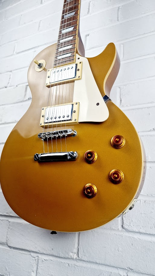 EPIPHONE LES PAUL STANDARD METALLIC GOLD TOP KOREA ELECTRIC GUITAR