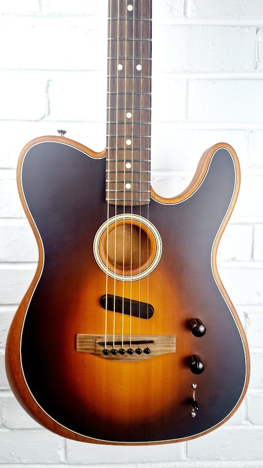 FENDER ACOUSTASONIC PLAYER TELECASTER SHADOW BURST ELECTRIC GUITAR