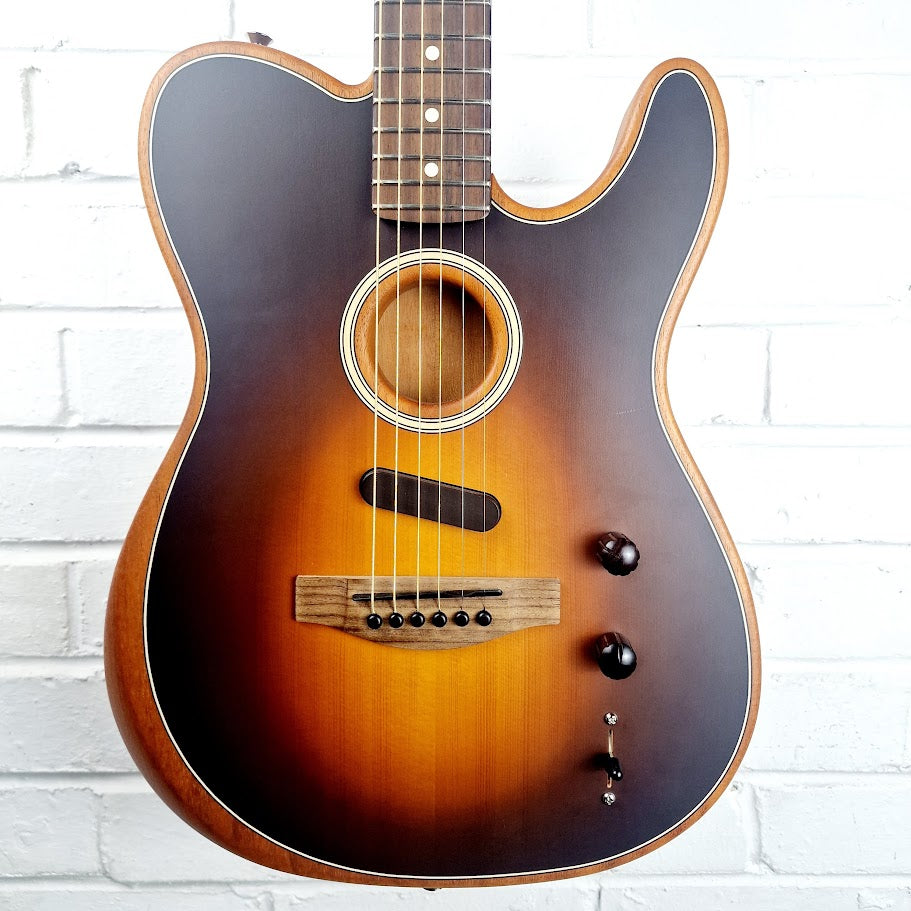 FENDER ACOUSTASONIC PLAYER TELECASTER SHADOW BURST ELECTRIC GUITAR