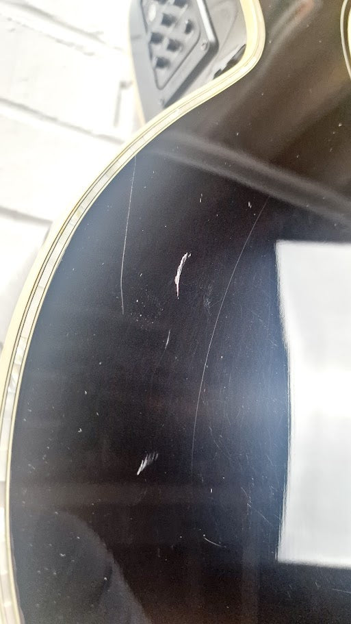 TANGLEWOOD TW59BK DLXE SUNDANCE PRO DELUXE BLACK ELECTRO ACOUSTIC GUITAR