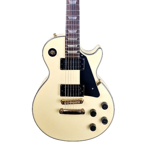 COLUMBUS VINTAGE 1970S IVORY WHITE LES PAUL ELECTRIC GUITAR