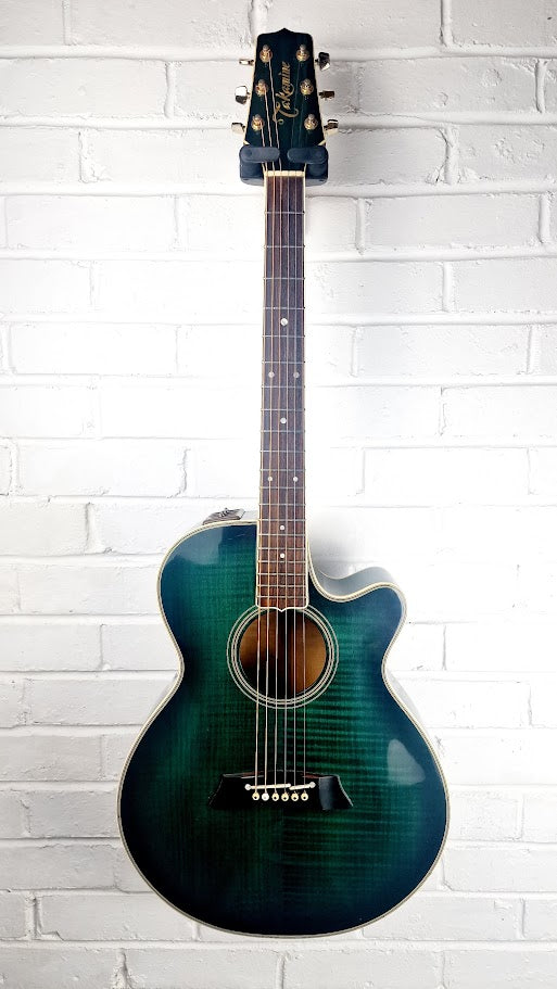 TAKAMINE EF391MB BLUE BURST 1986 ELECTRO ACOUSTIC GUITAR