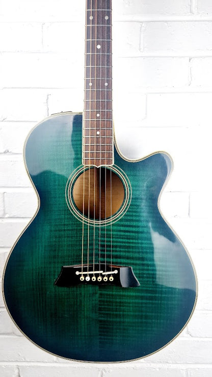 TAKAMINE EF391MB BLUE BURST 1986 ELECTRO ACOUSTIC GUITAR