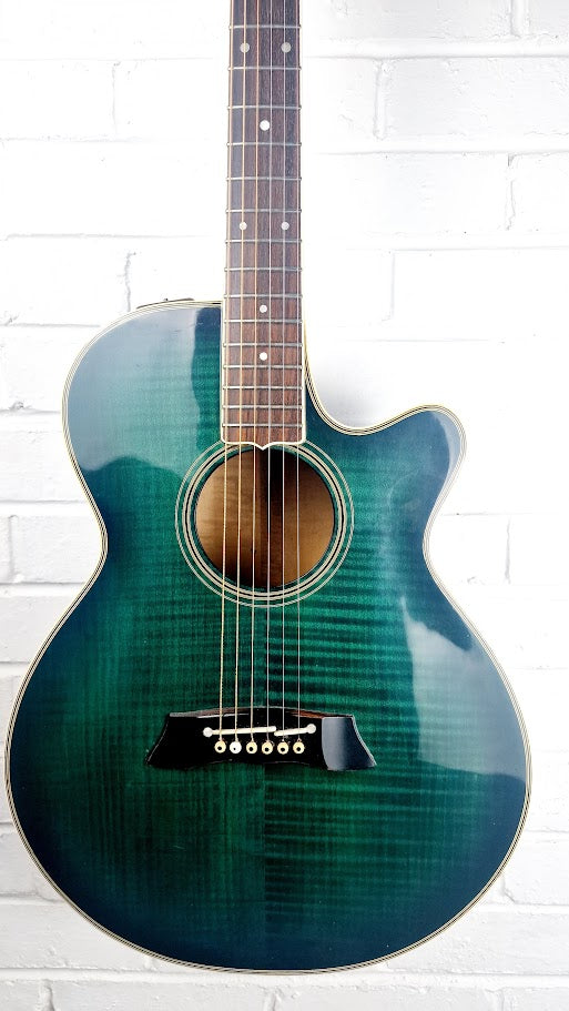 TAKAMINE EF391MB BLUE BURST 1986 ELECTRO ACOUSTIC GUITAR