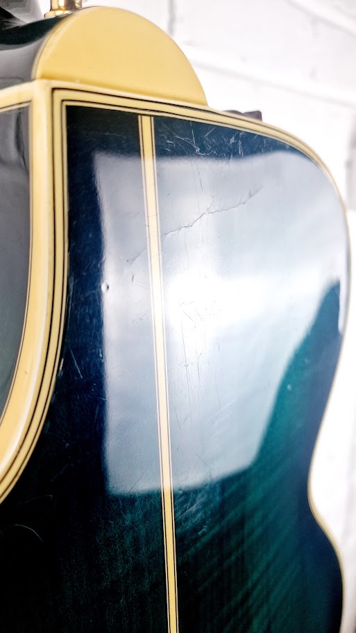 TAKAMINE EF391MB BLUE BURST 1986 ELECTRO ACOUSTIC GUITAR