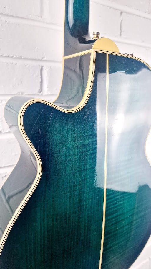 TAKAMINE EF391MB BLUE BURST 1986 ELECTRO ACOUSTIC GUITAR