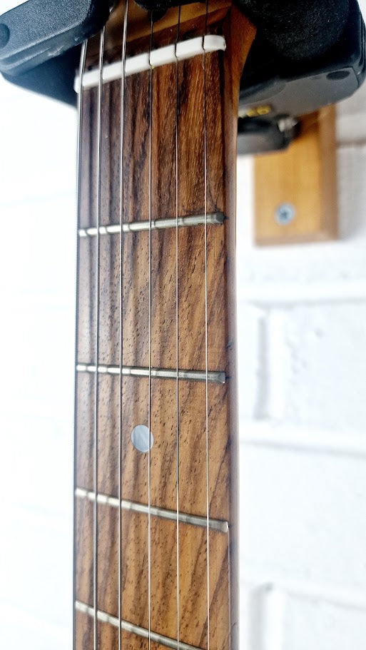 SQUIER STRAT BLACK 1996 50TH ANNIVERSARY ELECTRIC GUITAR