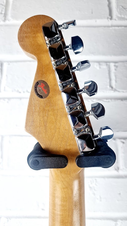 SQUIER STRAT BLACK 1996 50TH ANNIVERSARY ELECTRIC GUITAR