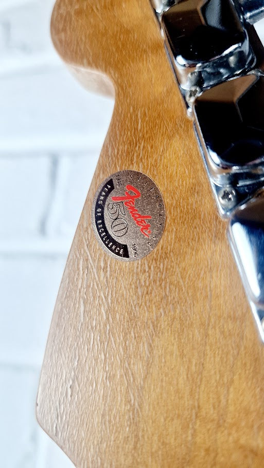 SQUIER STRAT BLACK 1996 50TH ANNIVERSARY ELECTRIC GUITAR