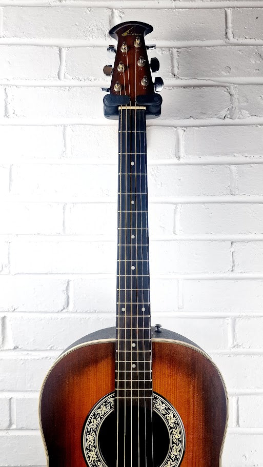 OVATION BALLADEER MODEL 1111 BOWLBACK SUNBURST ACOUSTIC GUITAR