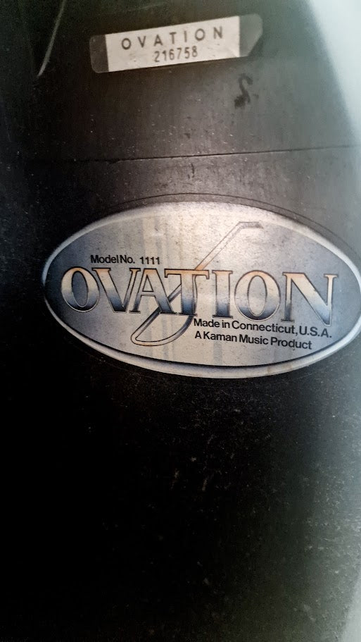 OVATION BALLADEER MODEL 1111 BOWLBACK SUNBURST ACOUSTIC GUITAR