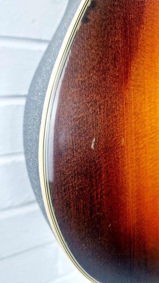 OVATION BALLADEER MODEL 1111 BOWLBACK SUNBURST ACOUSTIC GUITAR