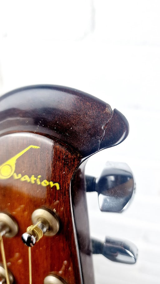 OVATION BALLADEER MODEL 1111 BOWLBACK SUNBURST ACOUSTIC GUITAR