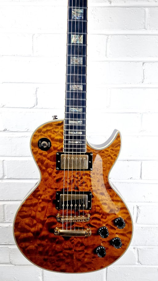 SPEAR RD250 LES PAUL TIGER QUILTED TOP ELECTRIC GUITAR