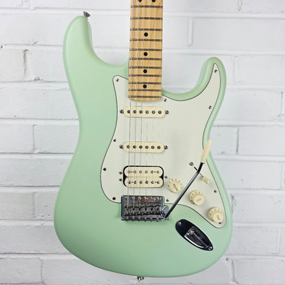 FENDER AMERICAN PERFORMER STRATOCASTER HSS SATIN SURF GREEN + HARD CASE