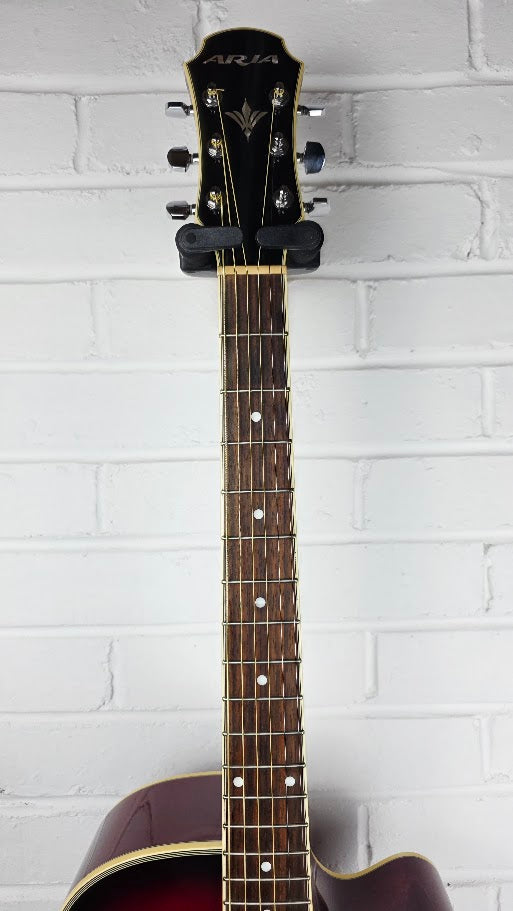 ARIA ELECORD FET-ELITE RS RED SUNBURST ELECTRO ACOUSTIC GUITAR