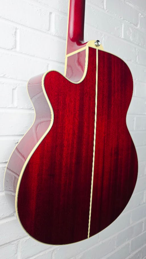 ARIA ELECORD FET-ELITE RS RED SUNBURST ELECTRO ACOUSTIC GUITAR