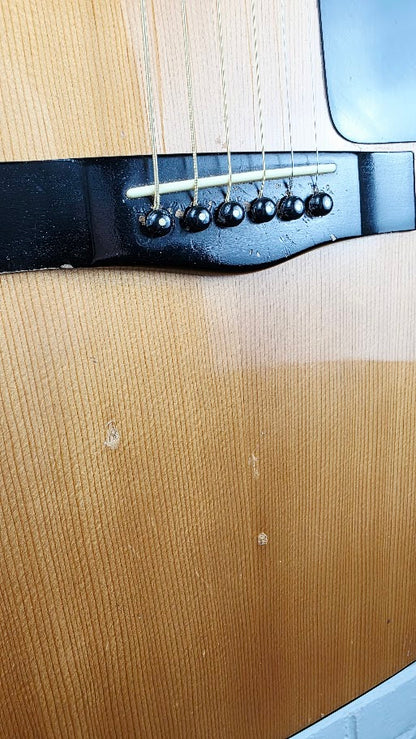 FENDER GEMINI II NATURAL 1980s ACOUSTIC GUITAR