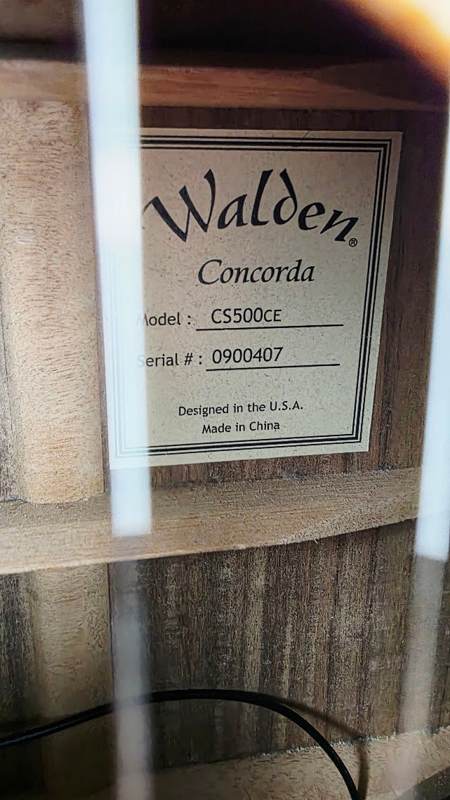 WALDEN CONCORDA CS500CE ACOUSTIC GUITAR