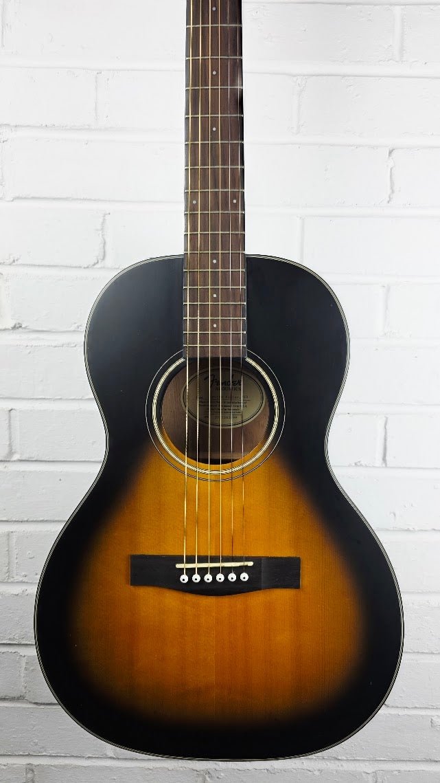 FENDER CP100 VSB VINTAGE SUNBURST PARLOUR GUITAR