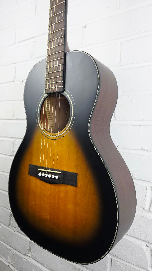 FENDER CP100 VSB VINTAGE SUNBURST PARLOUR GUITAR