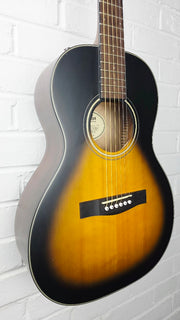 FENDER CP100 VSB VINTAGE SUNBURST PARLOUR GUITAR